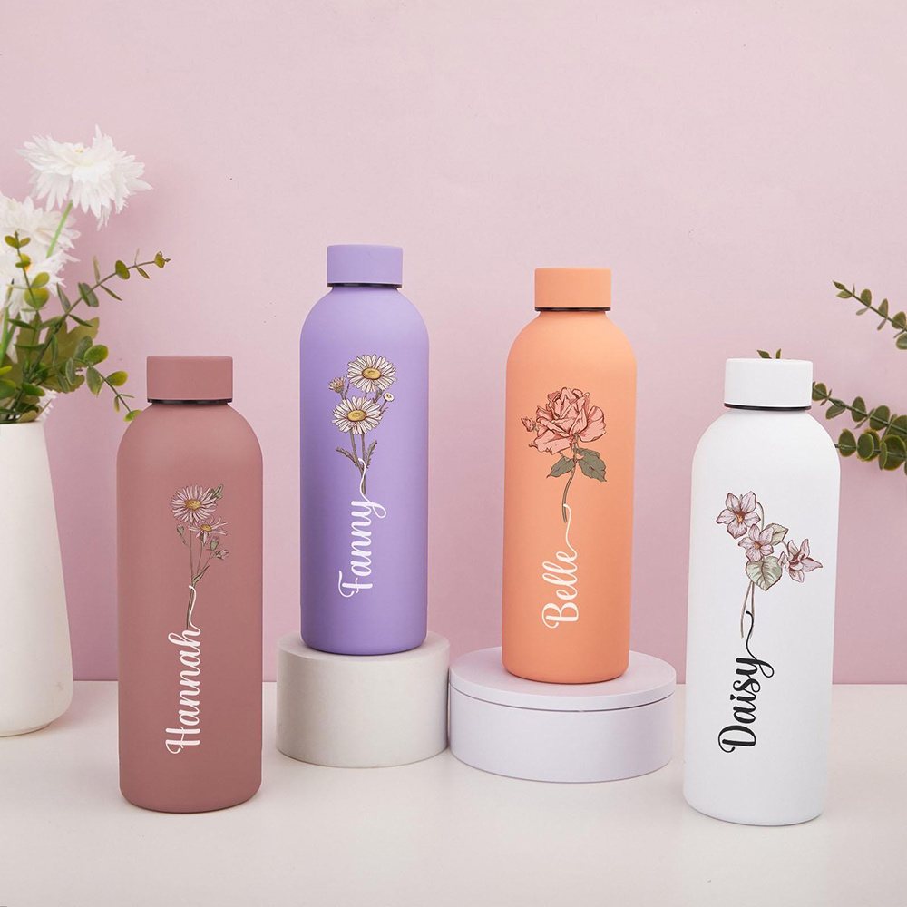 맞춤형 꽃무늬 물병, 휴대용 야외 스포츠 보온병, 야외 - Sports Water Bottle Insulated 리뷰 및 가격