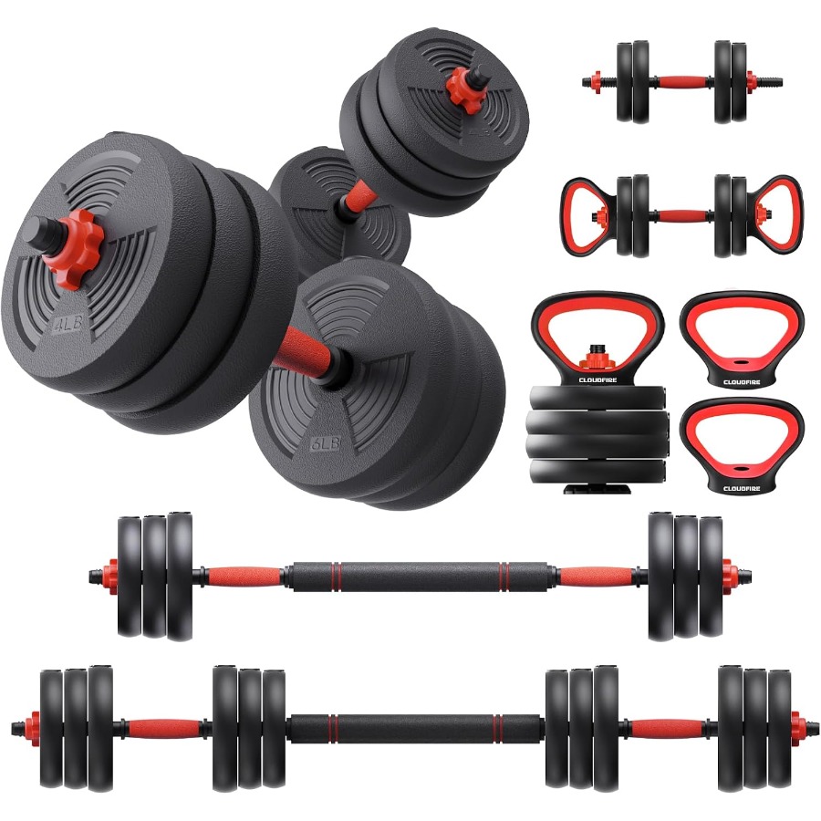 조절 가능한 덤벨 세트, 60파운드 무게의 프리 웨이트 - Dumbbell Set 리뷰 및 가격